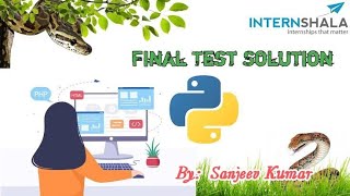 Internshala Python Final Test Answer key 2023