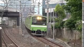 大和路線 201系 ND607編成 快速 加美駅 通過