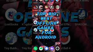 Top 10 best offline games for android 🎮😱#shorts #short #top10facts