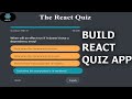 Build a Dynamic Quiz App with React.js #reactjs React JS Project