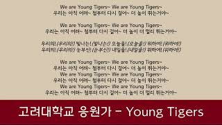 [음원] 고려대학교 응원가 - Young Tigers - 가사 (lyrics)