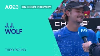 J.J. Wolf On-Court Interview | Australian Open 2023 Third Round