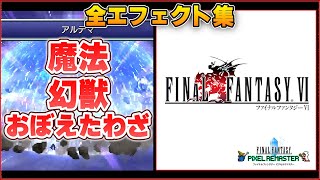 【 FF6 】 ピクセルリマスター 全魔法・全幻獣・全おぼえたわざ エフェクト - Final Fantasy 6 Pixel Remaster【 Steam 】