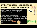 Run Python Scripts in CMD( Window 10)  without any Error || Python Automation ||