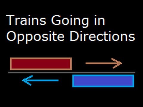 How do you calculate the speed of two trains?