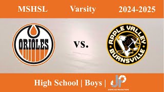 Osseo Orioles vs. Apple Valley Eagles | Boys Varsity Hockey