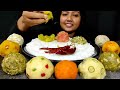 asmr eating bengali delicious food phena bhat ফেনা ভাত with different types of bharta compilation