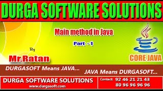 Core java || main method part - 1