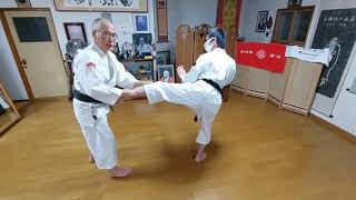 2.払受蹴 Harai Uke Geri 少林寺拳法 Shorinjikempo