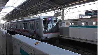 【列車発着・通過シーン  東急編23】東急5080系5183編成 各停浦和美園行  奥沢駅到着～発車