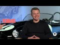 christian bale and matt damon talk ford v ferrari