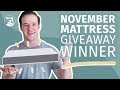 Mattress Clarity's November Mattress Giveaway Winner!