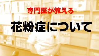 専門医が教える　花粉症について｜鳥取赤十字病院