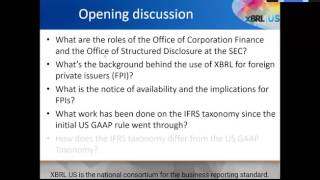 SEC Notice on IFRS Taxonomy: What It Means for FPIs, XBRL Providers \u0026 Data Users