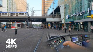 Morning ride to the coast | 🚊 HTM Line 9 | 4K Tram Cabview | 🇳🇱 The Hague | Siemens Avenio