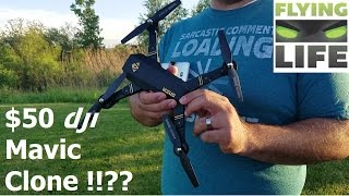 $50 DJI MAVIC PRO CLONE !? Review Tianqu XS809W Visuo (GEARBEST)