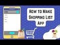 Shopping List MIT App Inventor |  To Do List app MIT App Inventor | MIT App Inventor Tutorial