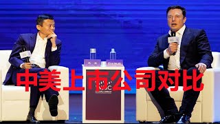 中美上市公司对比：市值1000亿美元以上的企业，美国有70家，中国呢？