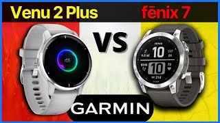 Garmin FENIX 7 vs Garmin VENU 2 PLUS Comparison (Best Rugged Fitness Trackers)