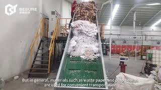 Pulp part production part of pulp molding machinery production process
