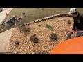 wow instant curb appeal time lapse video raised flower bed retaining wall brooks landscaping