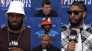 Lakers vs Nuggets R1G4 | Lakeshow Postgame Interviews x Highlights: AD, DLo, LeBron, AR & Darvin Ham