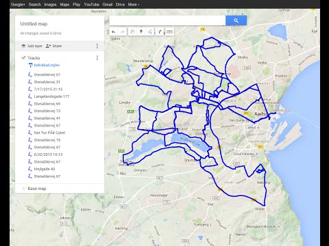 Track your routes and put them all on a map with Google