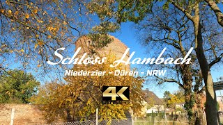 4K - Schloss Hambach Forst Düren Niederzier Castle Cinematic Blue Sky GoPro9 PL Filter