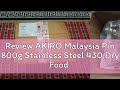 Review AKIRO Malaysia Pin 800g Stainless Steel 430 Dry Food Powder Spice Grinder Coffee Mill Flour