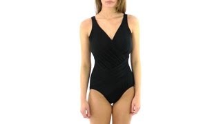 Miraclesuit Solid Oceanus DD Cup One Piece | SwimOutlet.com