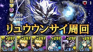 リュウウンサイ周回　シラナキ【パズドラ】【式神使いと妖】