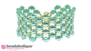 How to Bead Weave the DiamonDuo Fish Scales Bracelet