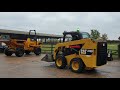 cat 236d skid steer loader test drive working review diggersandtractors.com