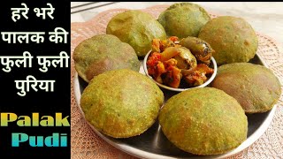 सिर्फ 5 मिनट में बनाएं पालक की पूरी । Palak Puri Recipe । palak ki puri Recipe। saasbahurasoi ।