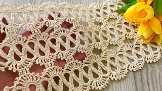 The Most Beautiful Crochet Pattern❗️Piece Runner Tutorial and Assembly Video