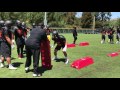 Showcase practice: Linebacker drills