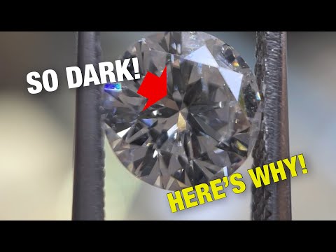 What makes diamonds turn black?