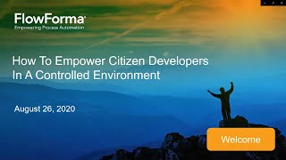 Webinar Recording - How To Empower Citizen Developers In A Controlled Environment