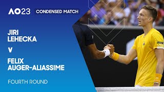Jiri Lehecka v Felix Auger-Aliassime Condensed Match | Australian Open 2023 Fourth Round