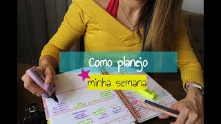 Como planejo a minha semana no PLANNER