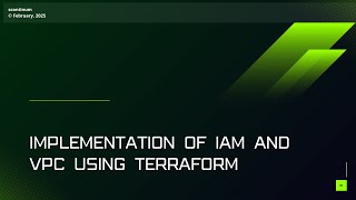 Implementation of AWS IAM and VPC using Terraform