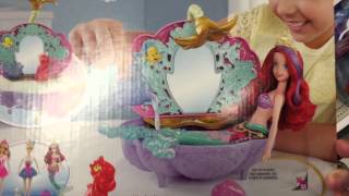 DISNEY PRINCESS "Ariel's Flower Shower Bathtub" with Accessories Play Set  / Toy Review