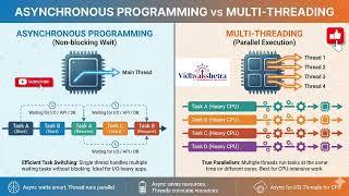 Asynchronous Programming vs Multithreading | Key Differences, Examples & When to Use