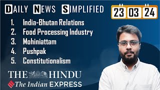 The Hindu & The Indian Express Analysis | 23 March, 2024 | Daily Current Affairs | DNS | UPSC CSE