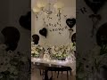 꽃가령 블랙 컨셉 브라이덜 샤워 bridal shower 브라이더 샤워 케이크 브라이덜샤워