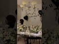 꽃가령 블랙 컨셉 브라이덜 샤워 bridal shower 브라이더 샤워 케이크 브라이덜샤워