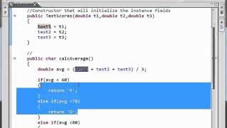 Java Tutorial - 12 - Object methods with if-else-if decision statements