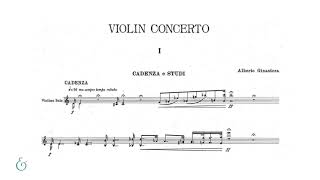 Alberto Ginastera - Violin Concerto Op. 30 (Official Score Video)