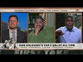 Top 5 QBs of ALL TIME! Keyshawn calls it 'STUPIDITY' from Orlovsky!  First Take