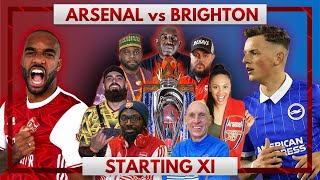 Arsenal vs Brighton | Starting XI Live